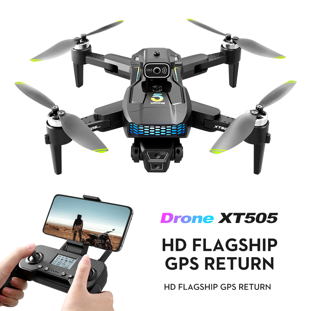 Drone Camera Mount - โดรน XT505 RC กล้องคู่ 4K เฮลิคอปเตอร์ควบคุมระยะไกล