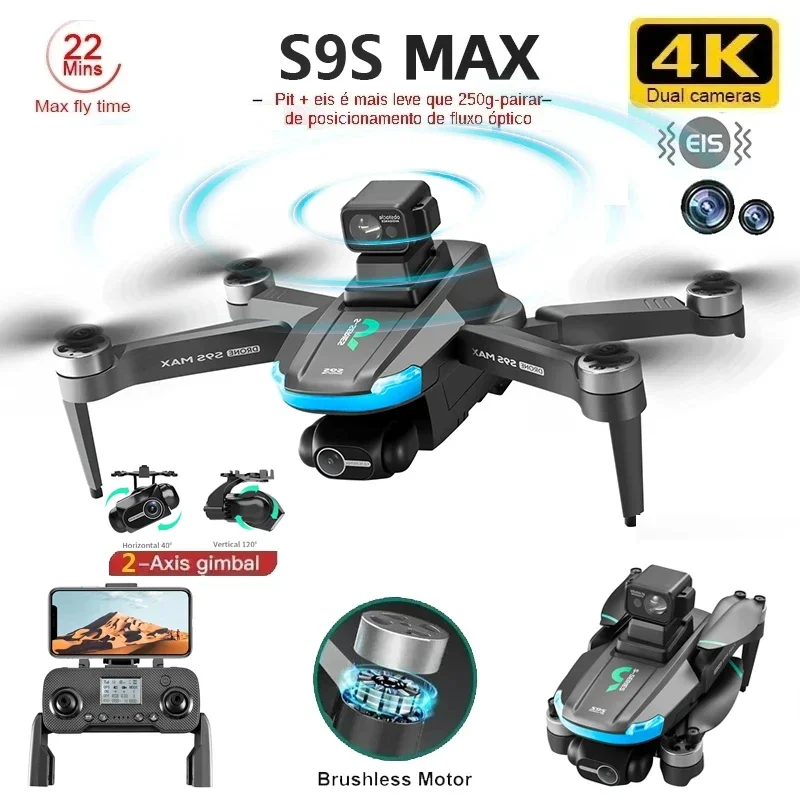 Drone Camera Lens - ใหม่S9S MAX MINI Drone 4K 2