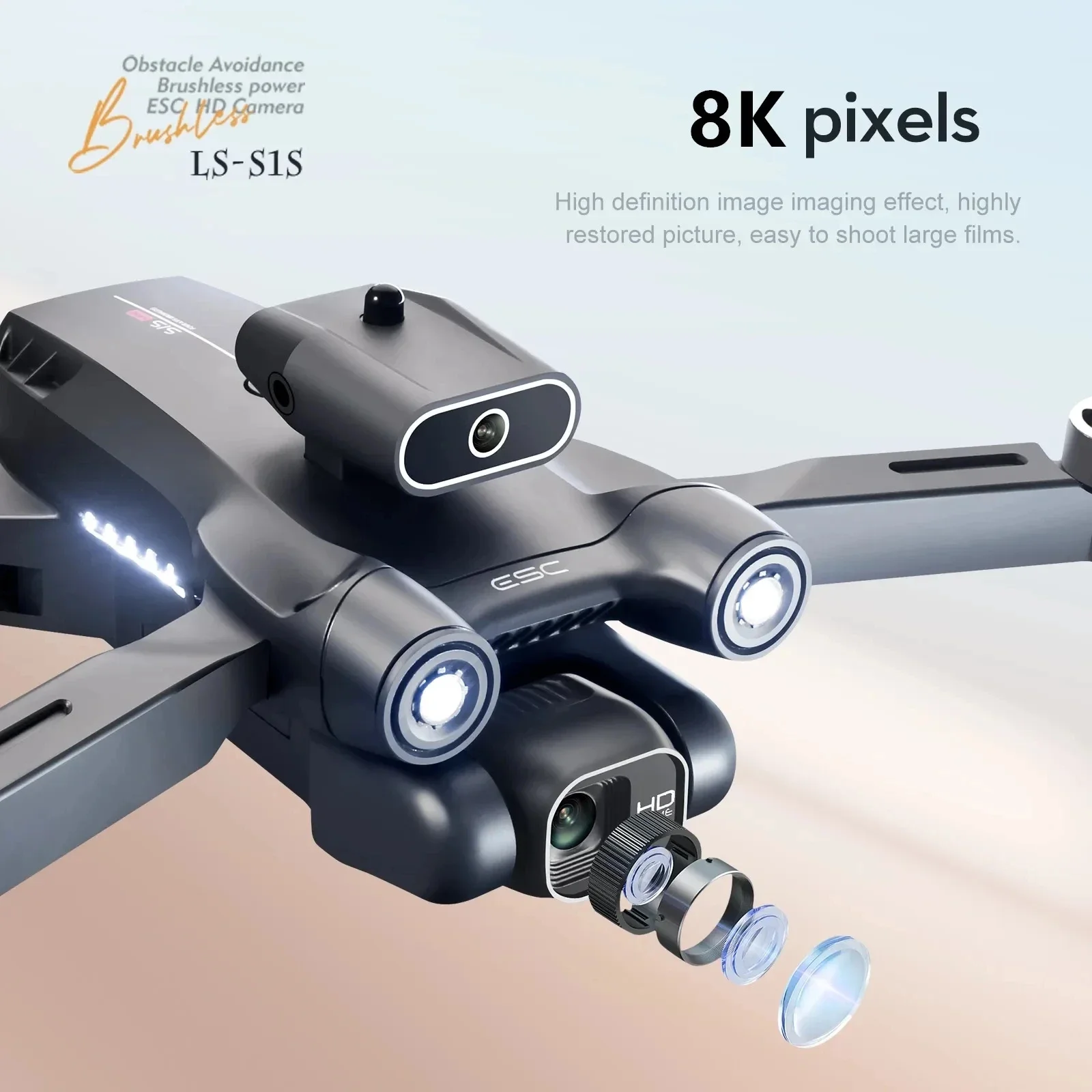 โดรนติด GPS 5G S1S ใหม่กล้องโด - Drone Camera Hd บทวิจารณ์และราคา