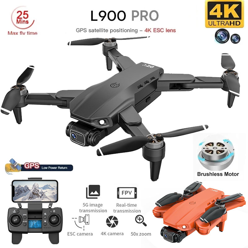 โดรน4K L900โปร GPS โดรน4K กล้อ - Drone Camera Lens บทวิจารณ์และราคา