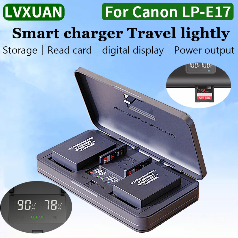 LVXUAN LP-E17 แบตเตอรี่ Charge - Canon Camera Eos R50 บทวิจารณ์และราคา