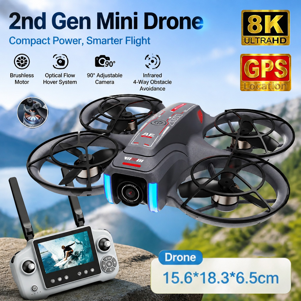 โดรนของเล่น AE21 Mini กล้องคู่ - Drone Camera Night Vision บทวิจารณ์และราคา