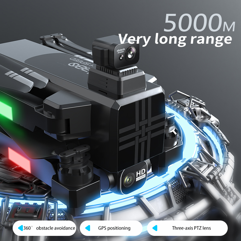 โดรน A380 4K HD สามแกนกันสั่นแ - Drone Camera Lens บทวิจารณ์และราคา